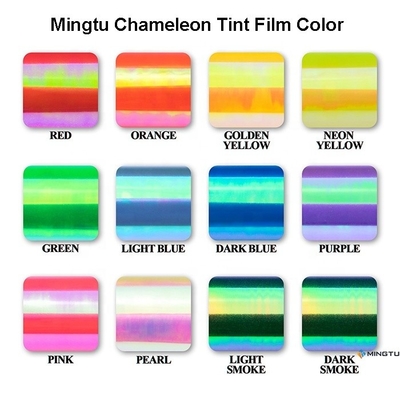 Mingtu Chameleon Windschutzscheibenfarbfilm für den Sonnenschutz von Fahrzeugfenstern 1,52x30m