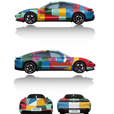 Custom Fan Club Design Multikolor Vinyl Wrap Film Roll für Mingtu Luxusautos und Wohnmobil