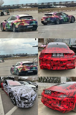 Custom Fan Club Design Multikolor Vinyl Wrap Film Roll für Mingtu Luxusautos und Wohnmobil