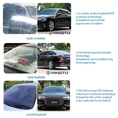 Mingtu UVTIN60 uv400 100% UV-blockierender Hautschutz Datenschutz Auto Sonnenlichtfensterfarbstoff