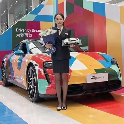 Fan Club Design Style Car Vinyl Wrap Mingtu Custom Printing für die Werbung von Fahrzeugen