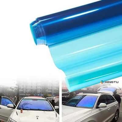 Kameleonfarbe 85% VLT Wärmedämmungsfensterfolie 1*30M Blau lila Fensterfarbe