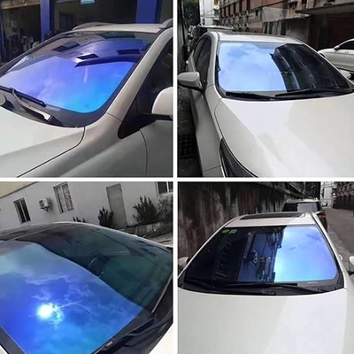 Benutzerdefinierte Farbe Autofensterfilm Nano Keramik Windschutzscheibe Farbe Rot VLT 83% Wärmedämmung