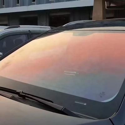 Benutzerdefinierte Farbe Autofensterfilm Nano Keramik Windschutzscheibe Farbe Rot VLT 83% Wärmedämmung
