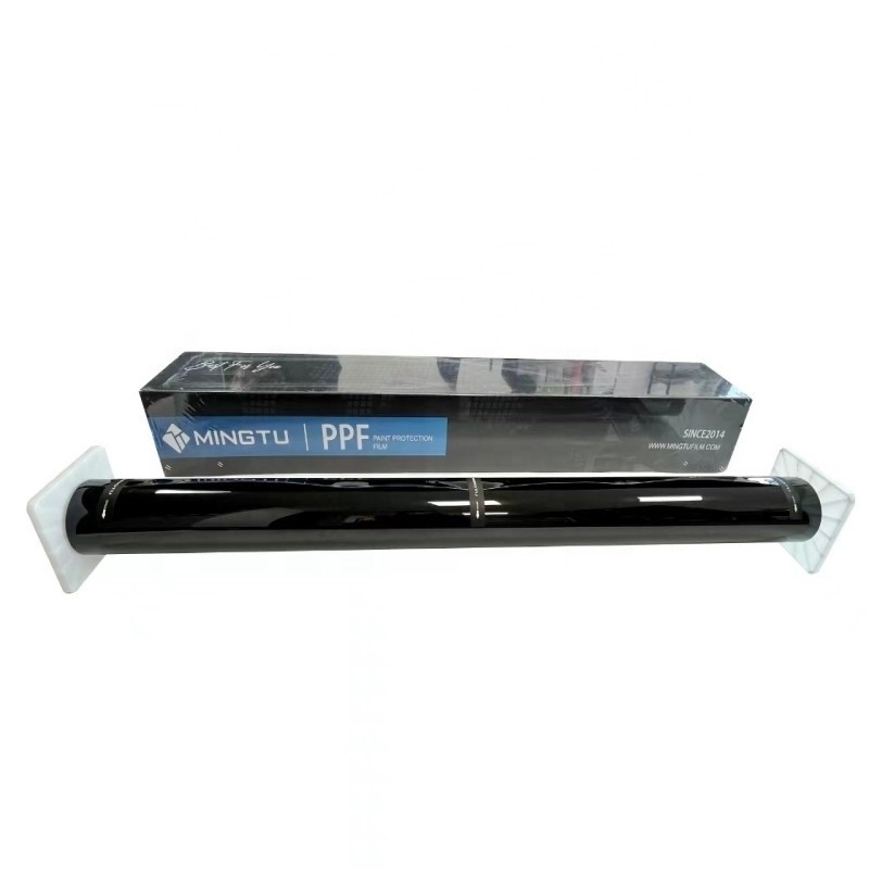 PPF-Film für Autos MINGTU PPF-TPU-Film 7,5 mil 1,52 x 15 m Schwarzer Körperfarbschutzfilm